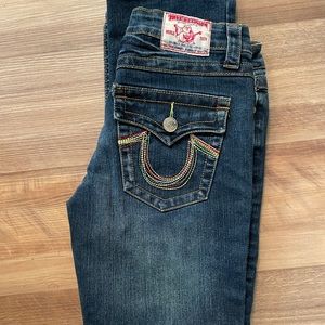 True Religion Jeans with colorful stitching